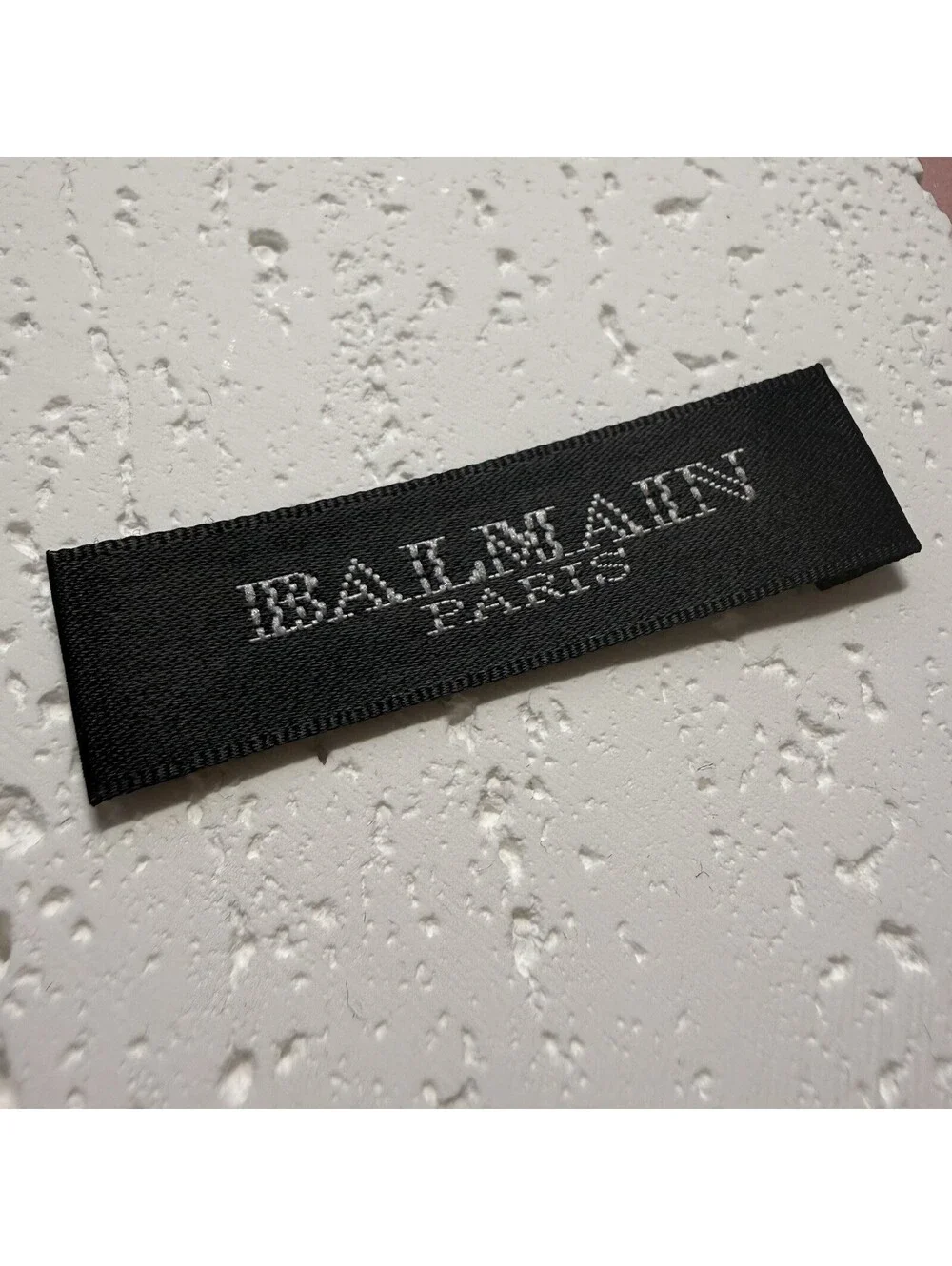 Balmain 1 Designer Tag LABEL Replacement Sewing Accessories 6 X 1.5 cm